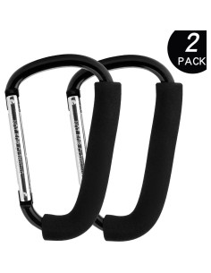 Ganchos para Cochecito Funbliss - Paquete de 2, Aluminio, 16 cm 2
