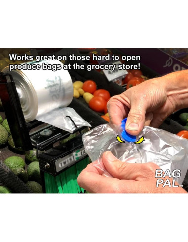 Abridor de bolsas de excremento y supermercado SilenTags - Paquete de 2