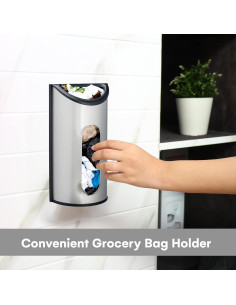Soporte de Bolsa de Plástico Greenco - Acero Inoxidable 30.99cm 2