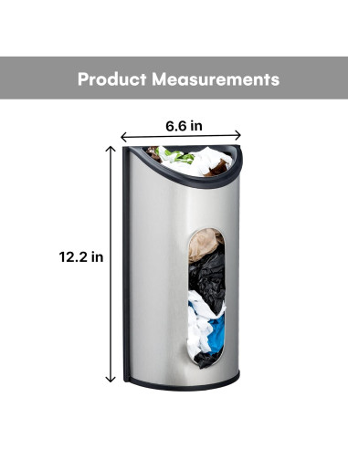Soporte de Bolsa de Plástico Greenco - Acero Inoxidable 30.99cm