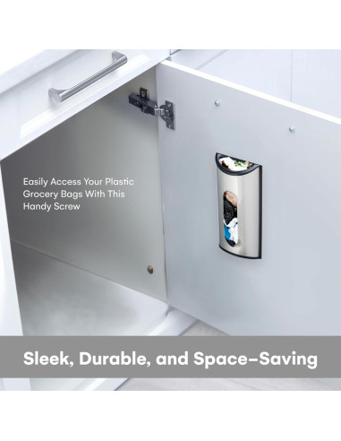 Soporte de Bolsa de Plástico Greenco - Acero Inoxidable 30.99cm