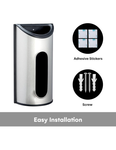 Soporte de Bolsa de Plástico Greenco - Acero Inoxidable 30.99cm