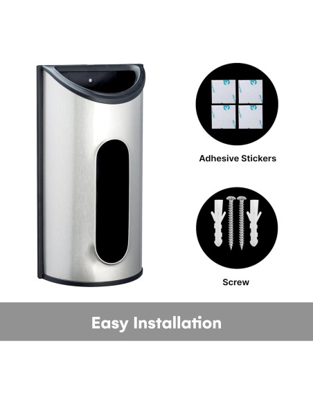 Soporte de Bolsa de Plástico Greenco - Acero Inoxidable 30.99cm