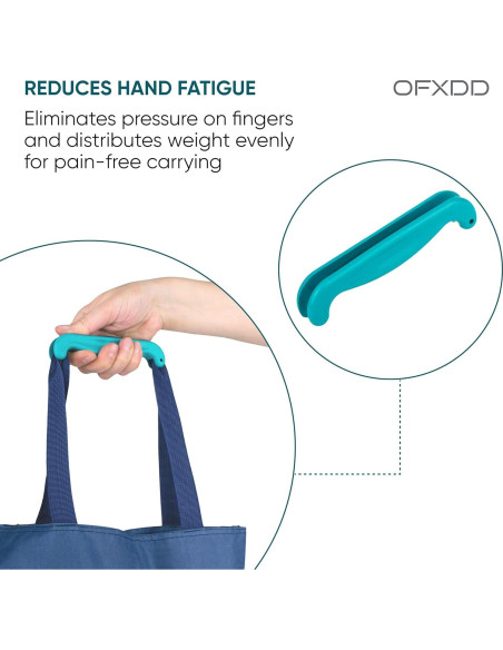 Transportador de Bolsas OFXDD - Paquete de 3 - Agarraderas de Plástico