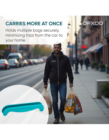 Transportador de Bolsas OFXDD - Paquete de 3 - Agarraderas de Plástico