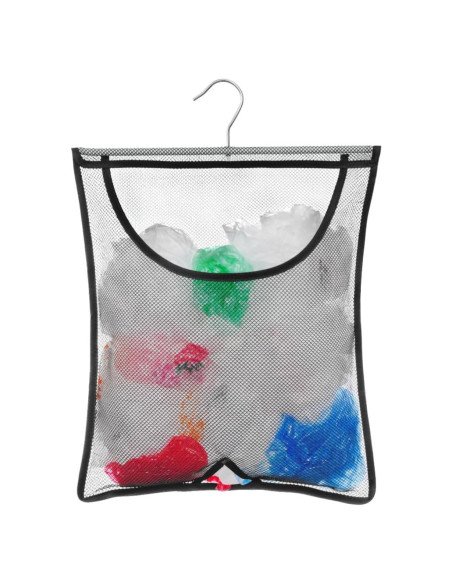 Soporte de Bolsa de Compras Jelier, Organizador de Malla Negro