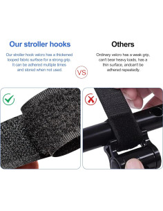 Ganchos Versátiles para Carritos FOROV - Clips para Bolsas 2 Pcs 2