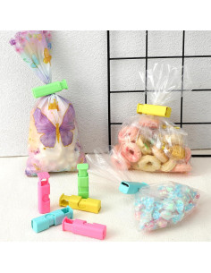 Clips de sellado de bolsas JIYIN, 8 Pcs reutilizables coloridos 2