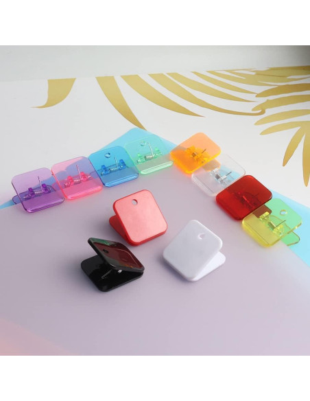 20 Clips de Bolsa de Plástico Blanco GANPUB para Sellar Snacks