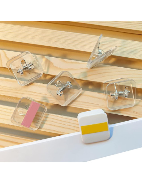 20 Clips de Bolsa de Plástico Blanco GANPUB para Sellar Snacks