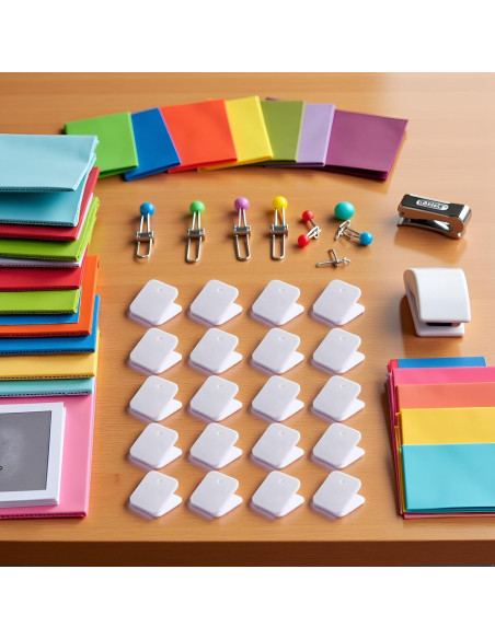 20 Clips de Bolsa de Plástico Blanco GANPUB para Sellar Snacks