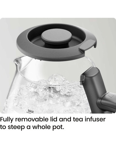 Hervidor Eléctrico Chefman 1L 1500W con Infusor de Té