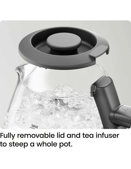 Hervidor Eléctrico Chefman 1L 1500W con Infusor de Té