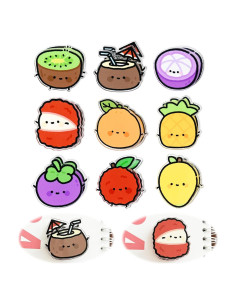 Set de 9 Clips Selladores de Alimentos BieFuDan - Fruta, 4 cm