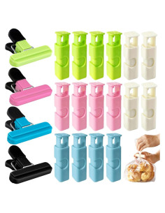 20 Clips para Alimentos Ainvhh - Sellado Hermético y Reutilizables