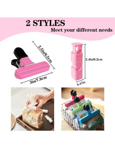 20 Clips para Alimentos Ainvhh - Sellado Hermético y Reutilizables 2