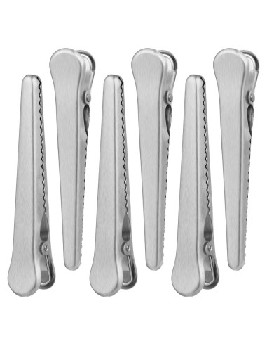 Juego de 6 Clips de Sellado YARNOW Acero Inoxidable 11.5 cm