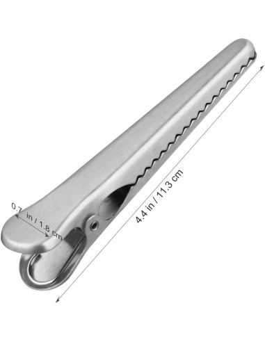 Juego de 6 Clips de Sellado YARNOW Acero Inoxidable 11.5 cm