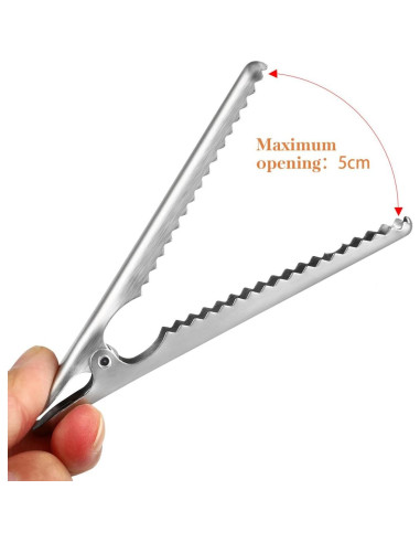 Juego de 6 Clips de Sellado YARNOW Acero Inoxidable 11.5 cm