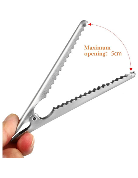 Juego de 6 Clips de Sellado YARNOW Acero Inoxidable 11.5 cm