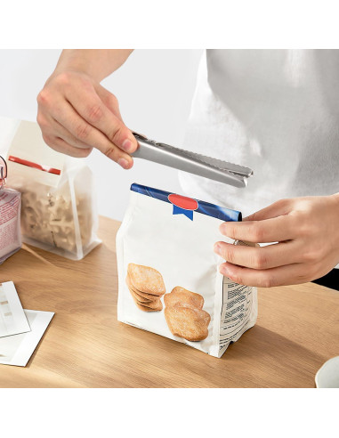 Juego de 6 Clips de Sellado YARNOW Acero Inoxidable 11.5 cm