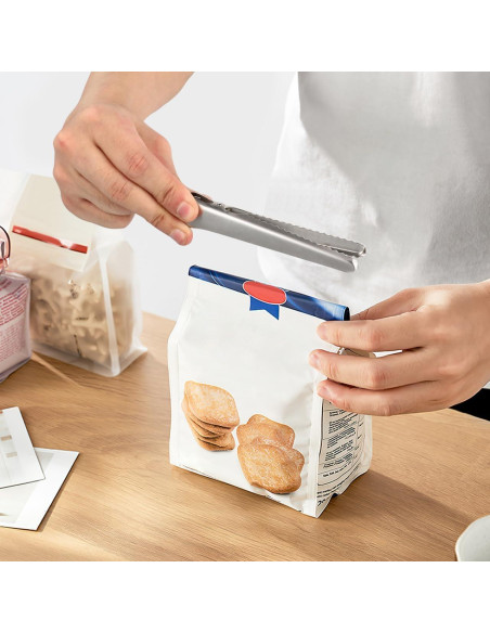 Juego de 6 Clips de Sellado YARNOW Acero Inoxidable 11.5 cm