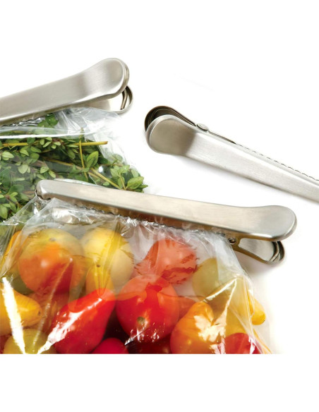 Juego de 6 Clips de Sellado YARNOW Acero Inoxidable 11.5 cm