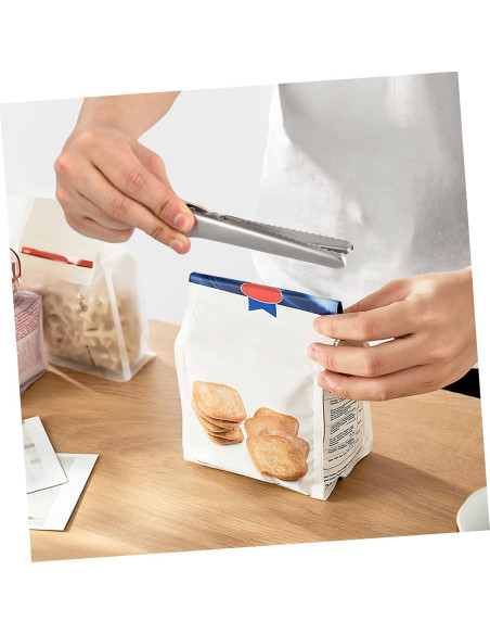 Juego de 6 Clips de Sellado YARNOW Acero Inoxidable 11.5 cm