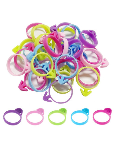 30 Cierres Reutilizables para Bolsas de Pastelería MK01 - 5 Colores