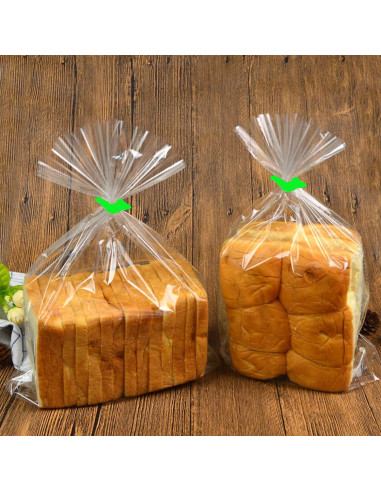 100 Clips de Bolsa de Pan Reutilizables Howinn Verde 3.2x3.2cm