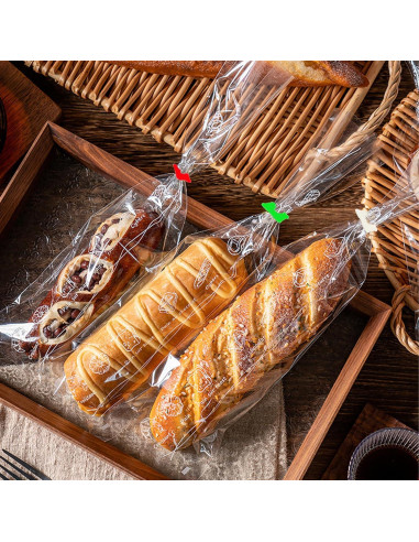 100 Clips de Bolsa de Pan Reutilizables Howinn Verde 3.2x3.2cm