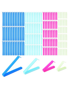 160 Clips de Plástico para Sellar Bolsas - Blushtier - 4 Tamaños