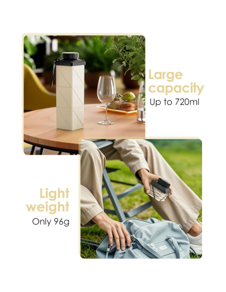 Botella de Agua Plegable Mefold 720ml a Prueba de Fugas