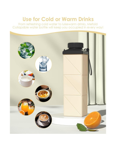 Botella de Agua Plegable Mefold 720ml a Prueba de Fugas