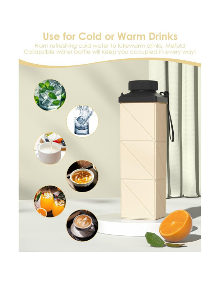 Botella de Agua Plegable Mefold 720ml a Prueba de Fugas