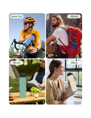 Botella de Agua Plegable Mefold 720ml a Prueba de Fugas