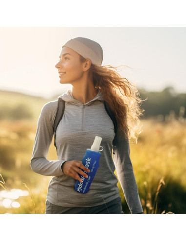 Botella Suave Plegable TXSN 250ml - Paquete de 2 Azul