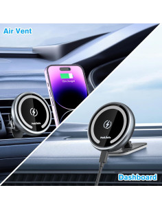 Soporte Cargador Inalámbrico Magsafe para iPhone 16/15/14/13 2