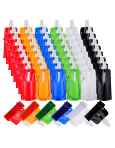 Botellas de Agua Plegables Teenyyou 480ml 48 Pcs Reutilizables