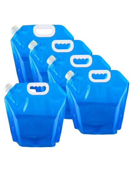 5 Pcs Bolsa de Agua Plegable MATUFF 4.9 Litros Sin Fugas