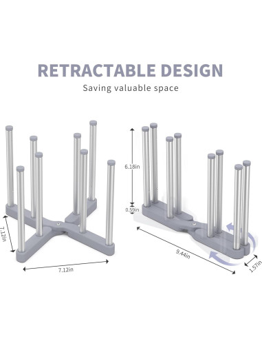 Soporte Plegable para Secar Biberones y Botellas VAEKUCEAN