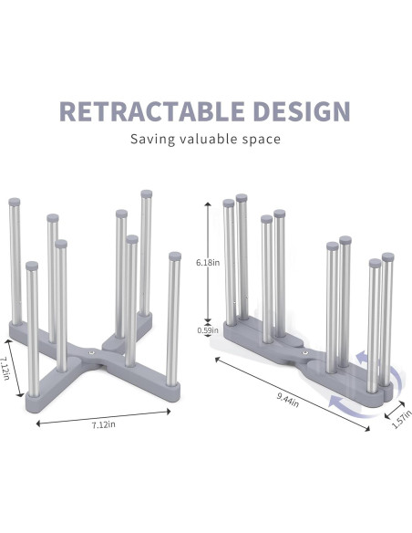 Soporte Plegable para Secar Biberones y Botellas VAEKUCEAN