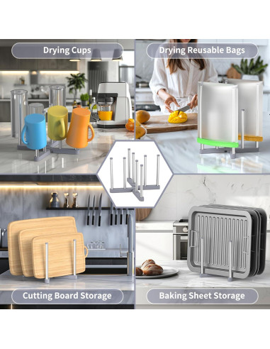 Soporte Plegable para Secar Biberones y Botellas VAEKUCEAN