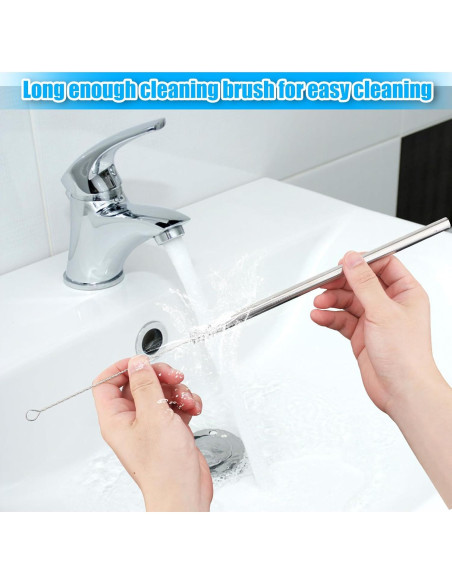 4 Pajitas de Acero Inoxidable Lasuroa para Botellas Owala 24oz 32oz