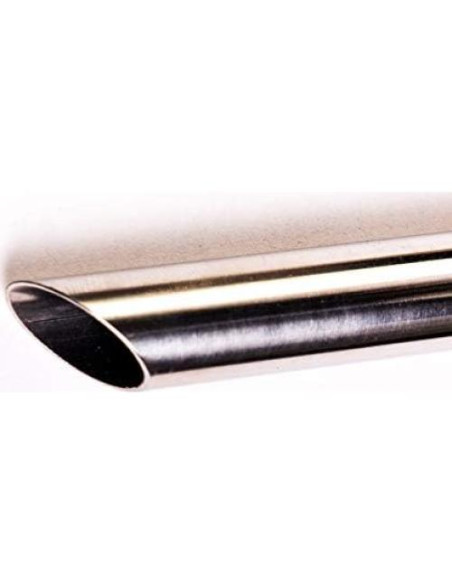 Popotes de Acero Inoxidable Extra Ancho CocoStraw 12mm x 24.2cm