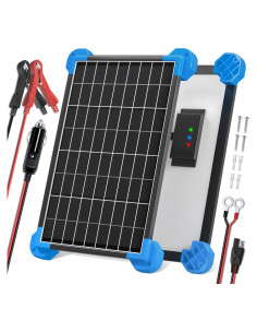 Cargador Solar POWOXI 10W 12V Impermeable para Baterías