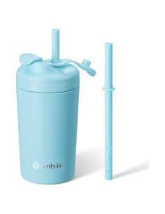 Taza Aislada para Niños Fimibuke 295 ml con Popote a Prueba de Derrames