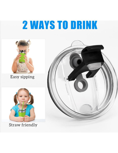 5 Vasos de Acero Inoxidable ShineMe 12oz con Pajitas Silicona