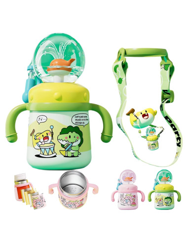 Taza de Acero Inoxidable LIONICE 710ml con Chorro de Ballena