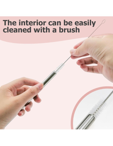 Popotes de Acero Inoxidable Kaitiaki 30oz 8.19" Ecológicos